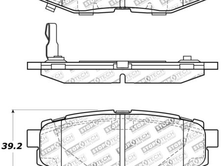 StopTech Performance 06-10 Subaru Legacy Sedan Outback 13 BRZ   13 Scion FR-S Rear Brake Pads Supply