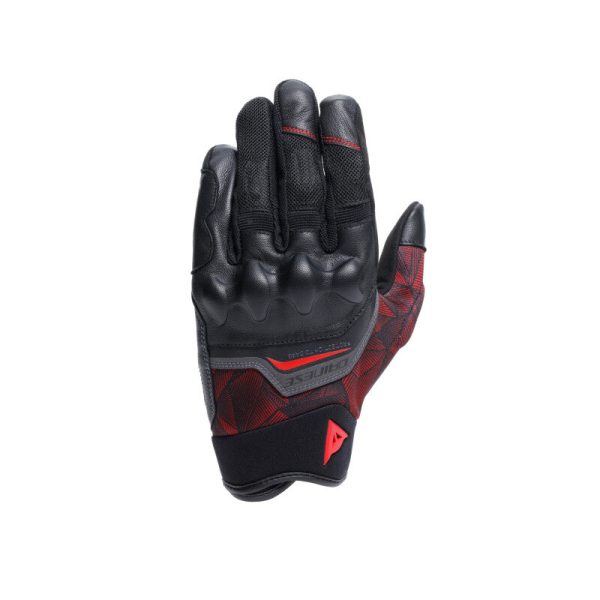 Dainese Ermex Gloves Black Red-Lava - Medium Sale