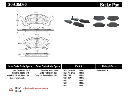 StopTech Performance 90-98 Buick Skylark   90-98 Pontiac Grand Am Front Brake Pads Online Hot Sale