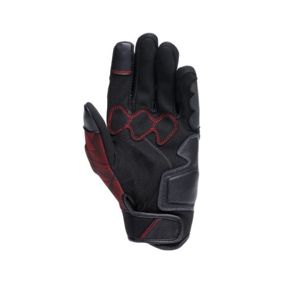 Dainese Ermex Gloves Black Red-Lava - Medium Sale