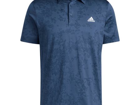 adidas Jacquard Polo Shirt - Crew Navy Collegiate Navy For Sale