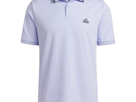 adidas Mens Go-To Pique Polo Shirt - Violet Tone Crew Navy Supply