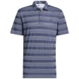 adidas Two Colour Stripe Primegreen Polo Shirt - Crew Navy White Cheap