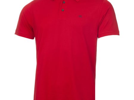 Calvin Klein Planet Polo Shirt - Red For Cheap