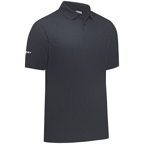 Callaway Gingham Print Polo Shirt - Caviar Sale