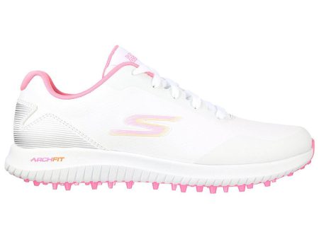 Skechers Ladies Go Golf Max 2 Spikeless Shoes - White Multi For Cheap