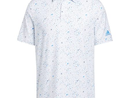 adidas Flag Print Polo Shirt - Blue Rush Semi Mint Rush Crew Navy Hot on Sale