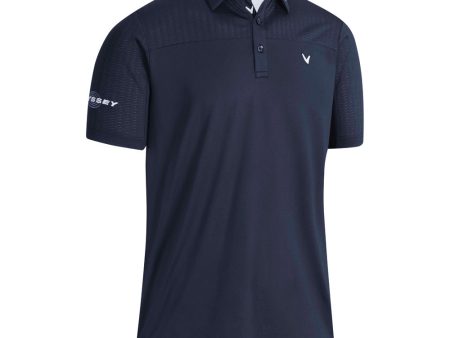 Callaway Odyssey Ventilated Blocked Polo Shirt - Peacoat Hot on Sale