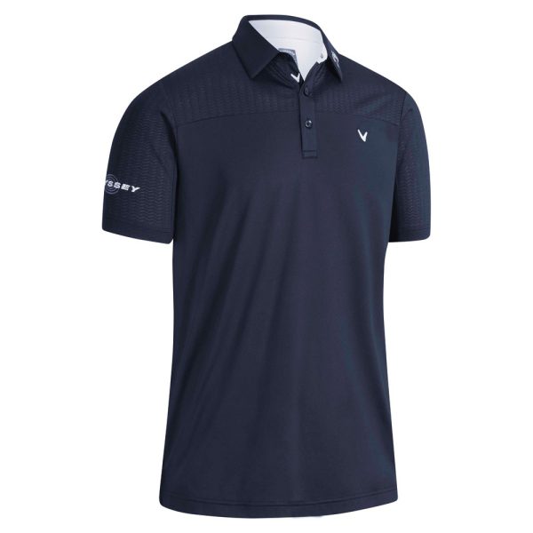 Callaway Odyssey Ventilated Blocked Polo Shirt - Peacoat Hot on Sale