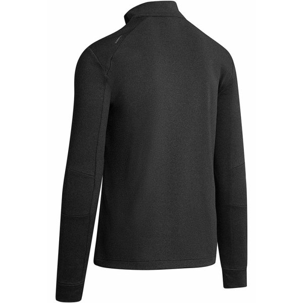 Callaway Pieced Waffle 1 4 Zip Fleece - Caviar Fashion