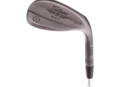 Titleist Vokey SM7 Jet Black M-Grind Steel Mens Right Hand Lob Wedge 58 Degree 8 Bounce Stiff - True Temper AMT Red Supply