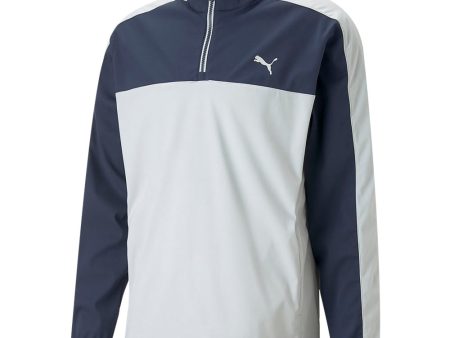 Puma Momentum Woven 1 4 Zip Pullover - Navy Blazer High Rise Hot on Sale