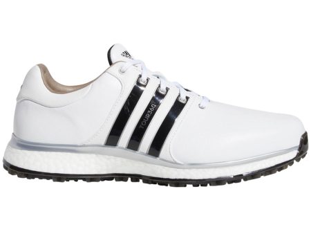 adidas Tour 360 XT-SL Spikeless Waterproof Shoes - White Black Silver For Sale