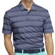 adidas Two Colour Stripe Primegreen Polo Shirt - Crew Navy White Cheap