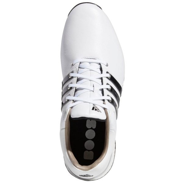 adidas Tour 360 XT-SL Spikeless Waterproof Shoes - White Black Silver For Sale