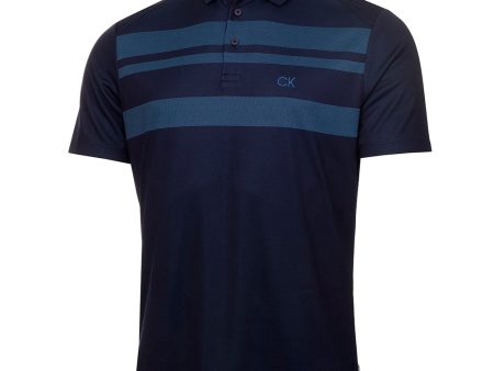 Calvin Klein Marina Polo Shirt - Navy Ocean Blue Online now