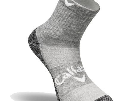 Callaway Opti-Dri Mid Length Socks - Grey Hot on Sale