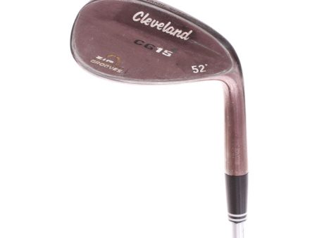 Cleveland CG15 Oil Quench Steel Mens Right Hand Gap Wedge 52 Degree Wedge - Cleveland Discount