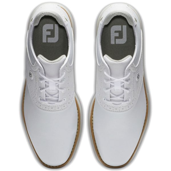 FootJoy Ladies Traditions Spiked Shoes - White For Sale