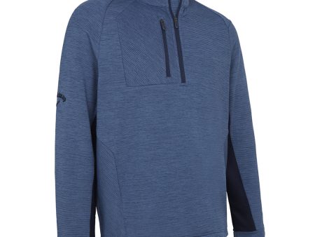 Callaway Heather Eco Stripe Fleece - Dark Navy Heather Cheap