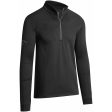 Callaway Pieced Waffle 1 4 Zip Fleece - Caviar Fashion