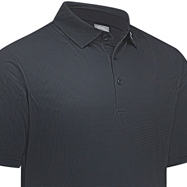 Callaway Gingham Print Polo Shirt - Caviar Sale