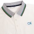 Calvin Klein Monterey Polo Shirt - White Ocean Blue on Sale