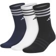 adidas Crew Socks (3 Pack) - Navy White Black Discount