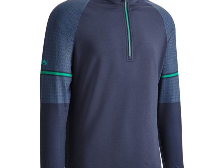 Callaway Textured 1 4 Zip Chillout Pullover - Peacoat For Sale