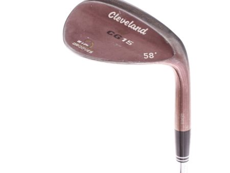 Cleveland CG15 Oil Quench Steel Mens Right Hand Lob Wedge 58 Degree Wedge - Cleveland For Discount