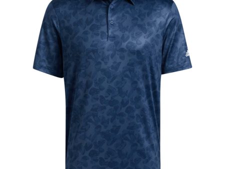 adidas Prisma Print Polo Shirt - Crew Navy Night Indigo Cheap