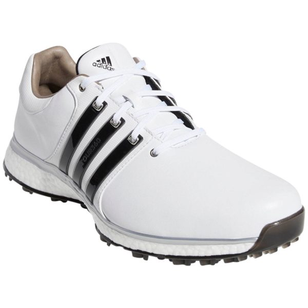 adidas Tour 360 XT-SL Spikeless Waterproof Shoes - White Black Silver For Sale