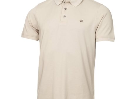 Calvin Klein Planet Polo Shirt - Sand Online Sale