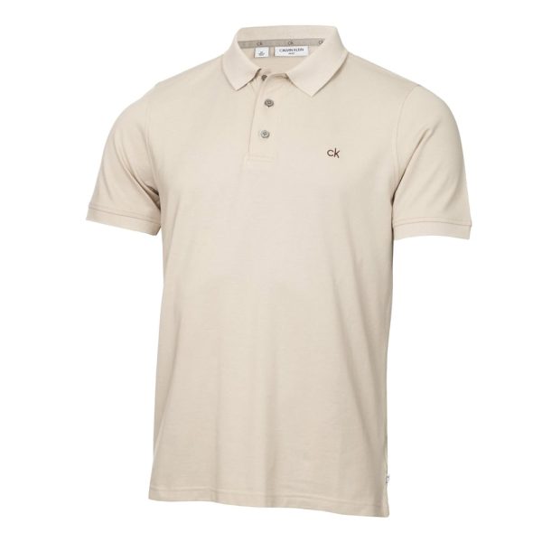 Calvin Klein Planet Polo Shirt - Sand Online Sale