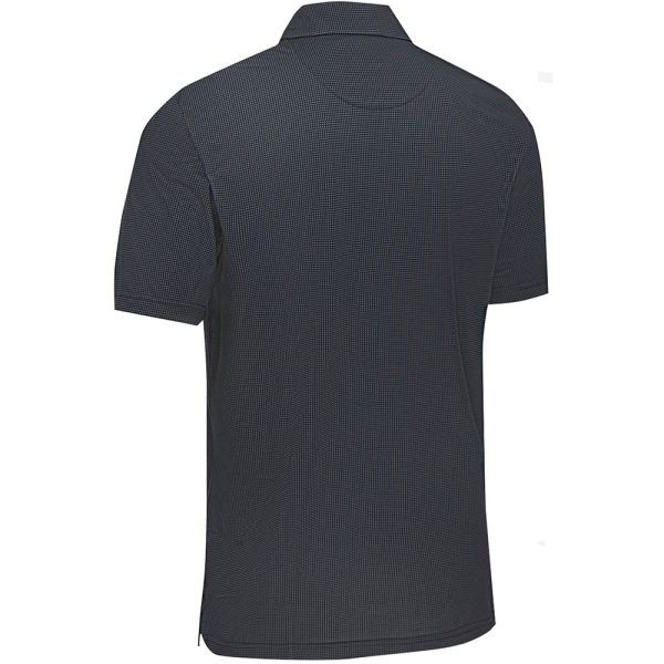 Callaway Gingham Print Polo Shirt - Caviar Sale