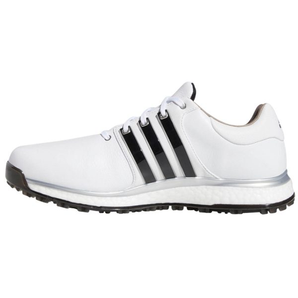 adidas Tour 360 XT-SL Spikeless Waterproof Shoes - White Black Silver For Sale