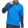 adidas Colour Block 1 4 Zip Pullover - Blue Rush Crew Navy Sale