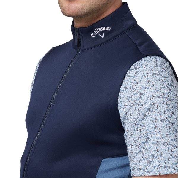 Callaway Chev Textured Gilet - Peacoat on Sale