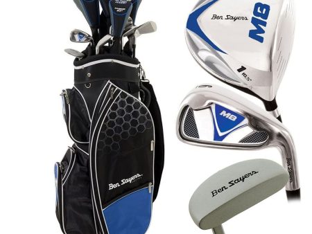 Ben Sayers M8 13-Piece Cart Bag Package Set - Blue - Graphite Discount