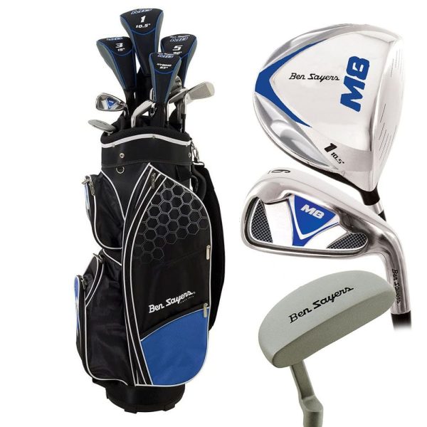 Ben Sayers M8 13-Piece Cart Bag Package Set - Blue - Graphite Discount