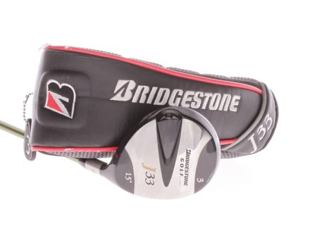 Bridgestone J33 Graphite Men s Right Hand Fairway 3 Wood 15 Degree Stiff - Aldila NV 75 Green Online now