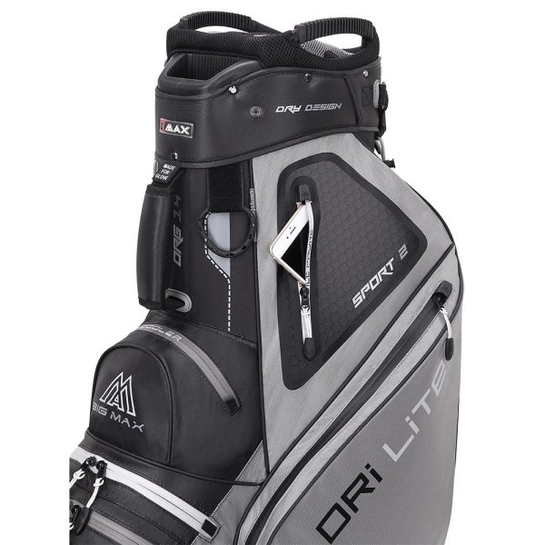 Big Max Dri Lite Sport 2 Cart Bag - Grey Black Discount