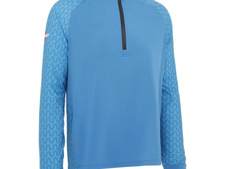 Callaway 1 4 Zip Odyssey Blocked Pullover - Vallarta Blue For Cheap