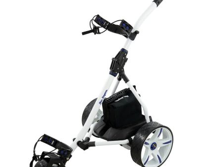 Ben Sayers Electric Golf Trolley - White Blue Online now