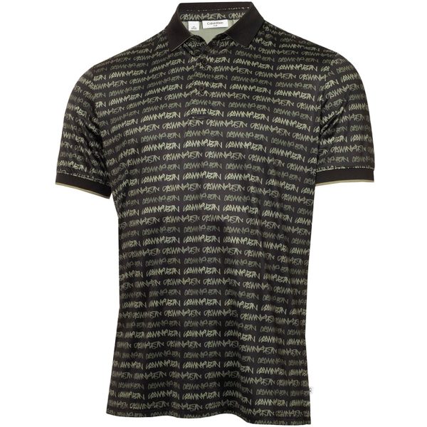 Calvin Klein Signature Polo Shirt - Black Cameo Green Online