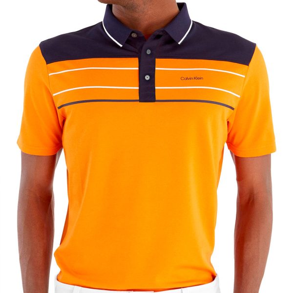 Calvin Klein Blackwater Polo Shirt - Orange For Cheap