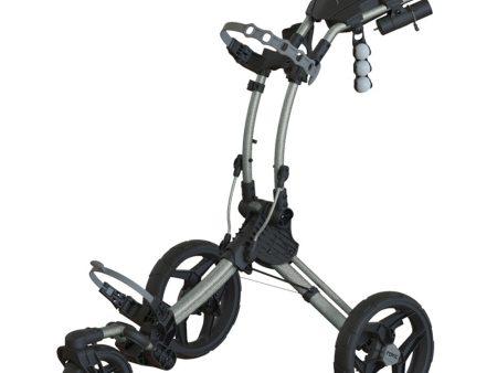 Clicgear Rovic RV1S 3-Wheel Push Trolley - Silver Black For Discount