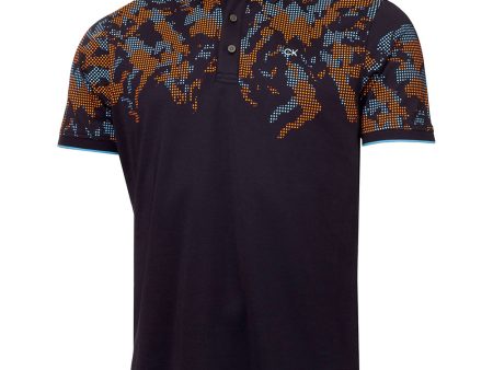 Calvin Klein Nashua Printed Polo Shirt - Navy For Sale