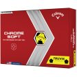 Callaway Chrome Soft Truvis Golf Balls - Yellow Black - 12 Pack For Sale