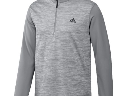 adidas Heather Core 1 4 Zip Sweater - Grey Three Cheap